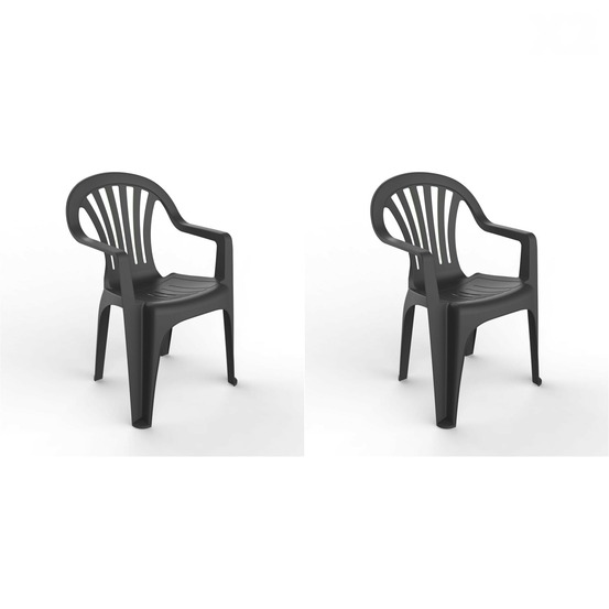 Fauteuil intérieur extérieur pals set de 2 - resol