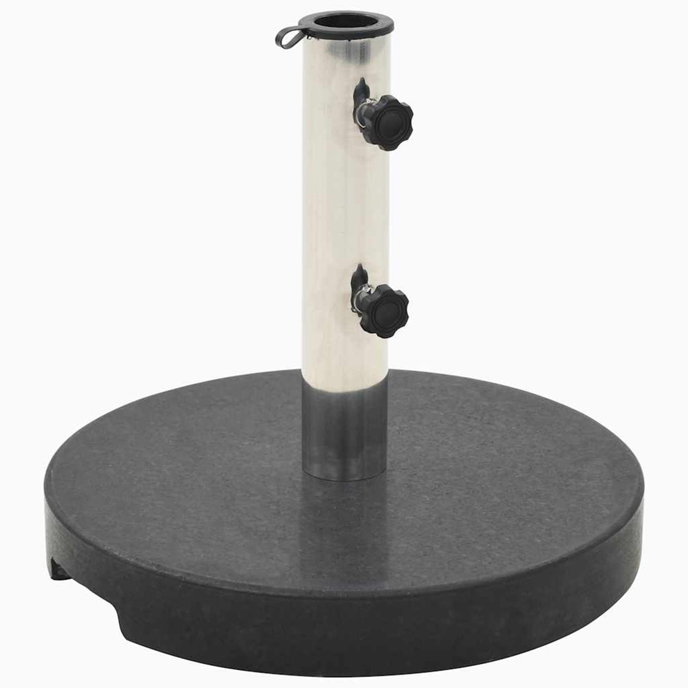 Socle de parasol granite 20 kg rond noir