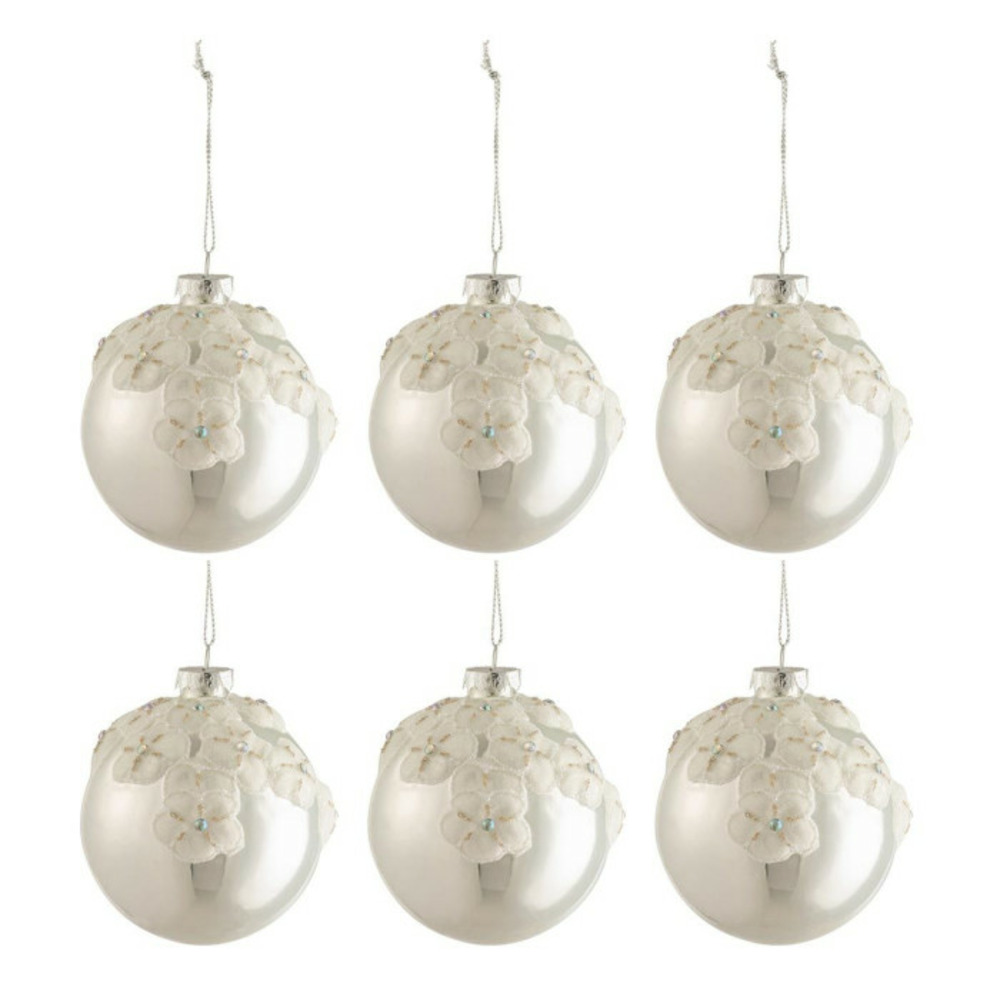 Lot de 6 boules de noël 
