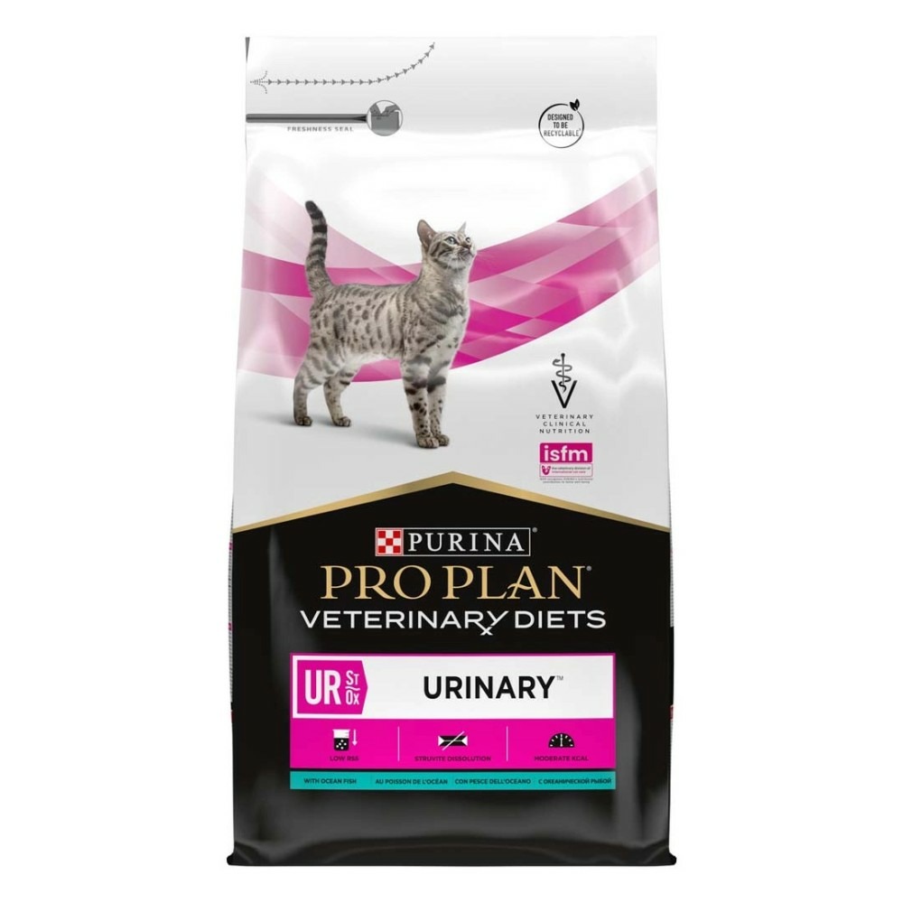 Croquettes chat veterinary diets ur st/ox urinary poisson - proplan 1.5 kg