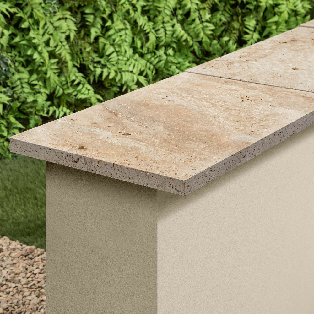 Couvertine travertin beige nuancé 61x40x3 cm (à l'unité) - ro'ma nature