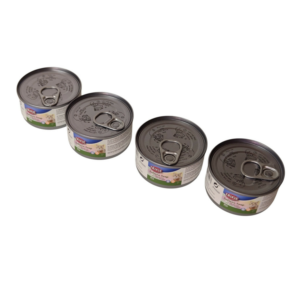 Soupe au poulet et au saumon 4 x 80 g pour chat
