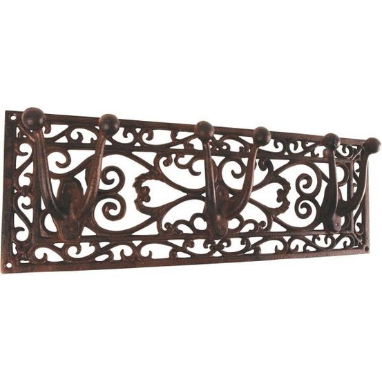 Porte outils jardin antique en fonte 3 supports
