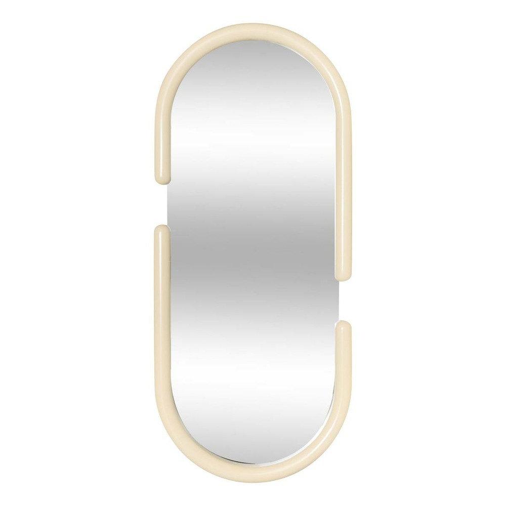 Miroir pool ovale 39x90cm beige