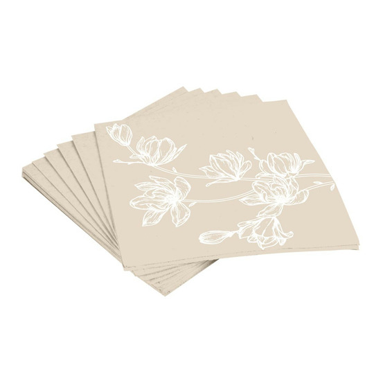 Lot de 20 serviettes en pulpe de bambou