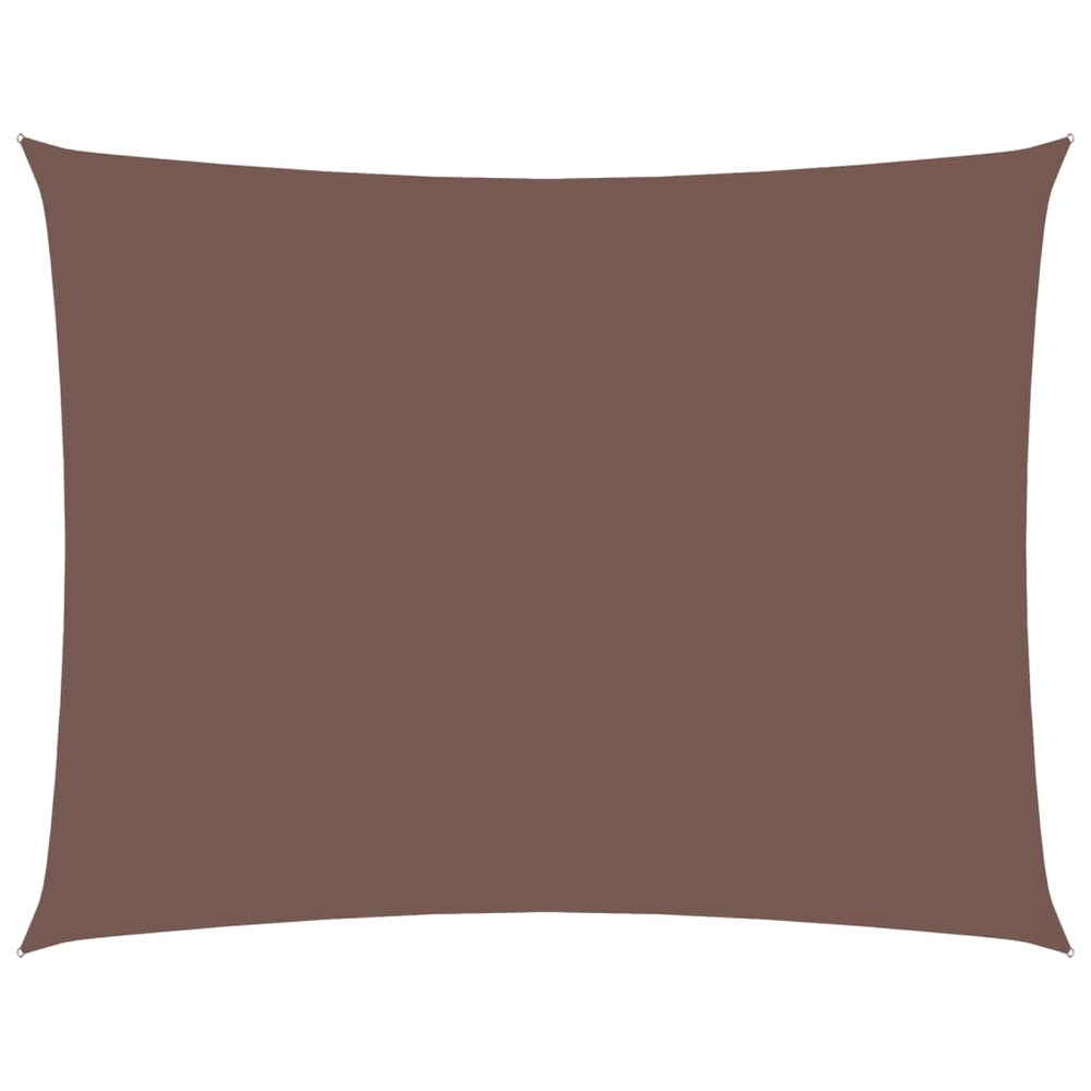 Voile de parasol tissu oxford rectangulaire 3x4,5 m marron