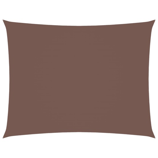 Voile de parasol tissu oxford rectangulaire 3x4,5 m marron