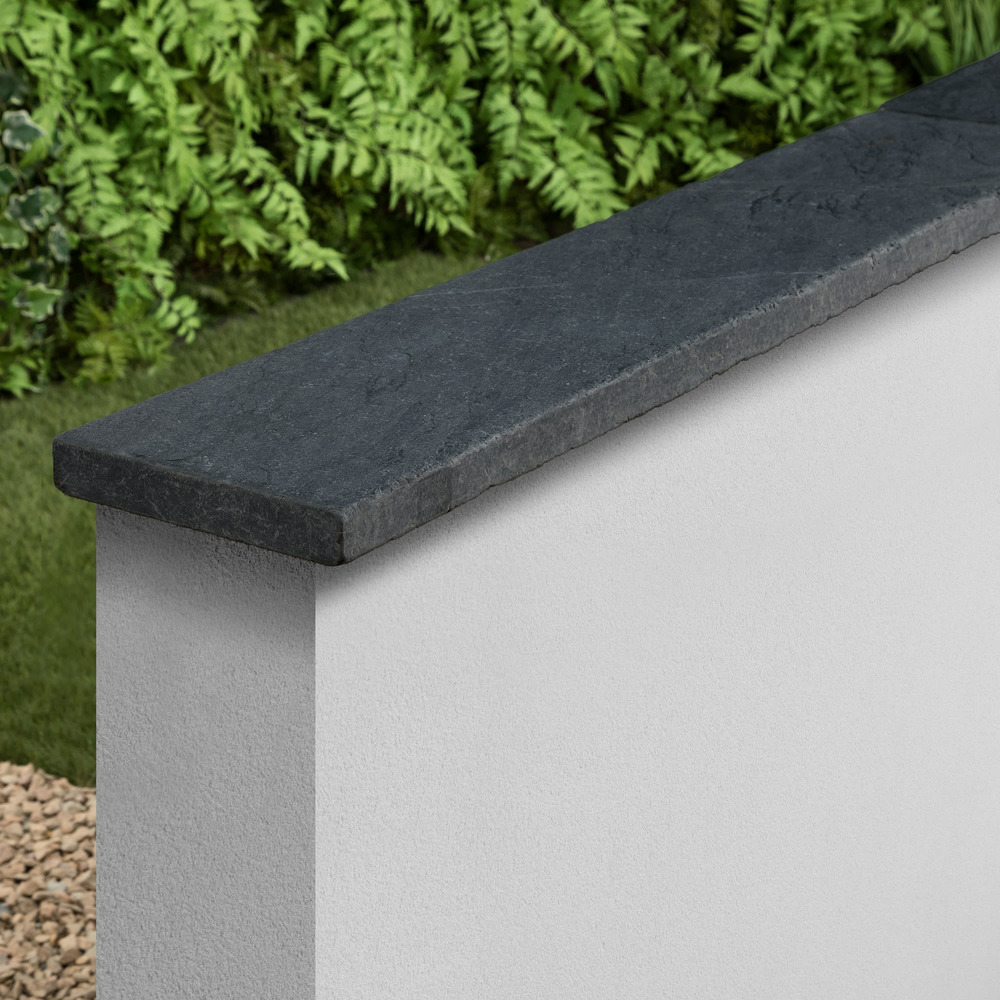 Couvertine ardoise noire vieillie 100x20x3 cm (à l'unité) - ro'ma nature