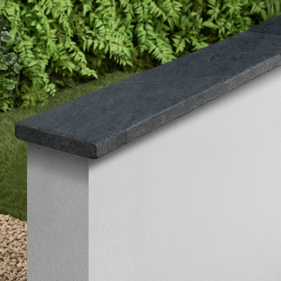 Couvertine ardoise noire vieillie 100x20x3 cm (à l'unité) - ro'ma nature