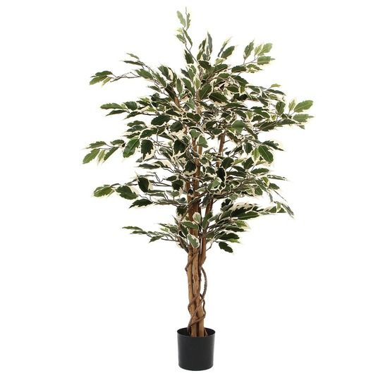 Mica decorations plante artificielle ficus - h110 cm - vert panaché