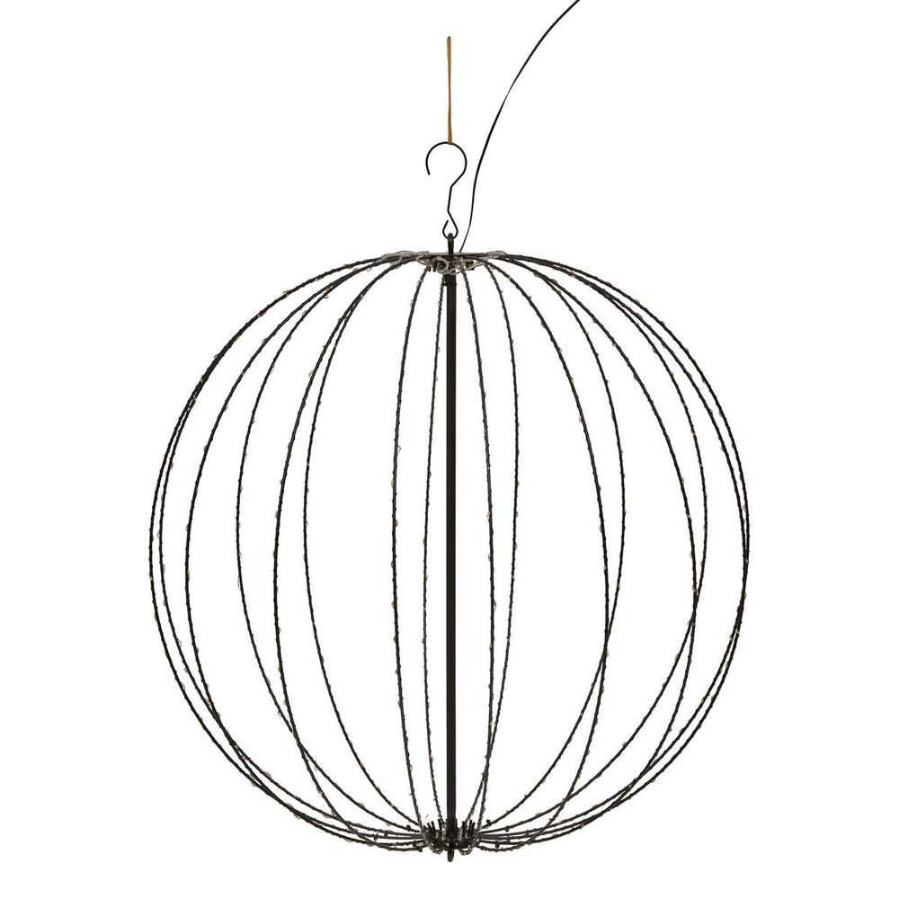 Boule lumineuse de noël à suspendre d'extérieur 400 led blanc chaud d. 60 cm sur secteur