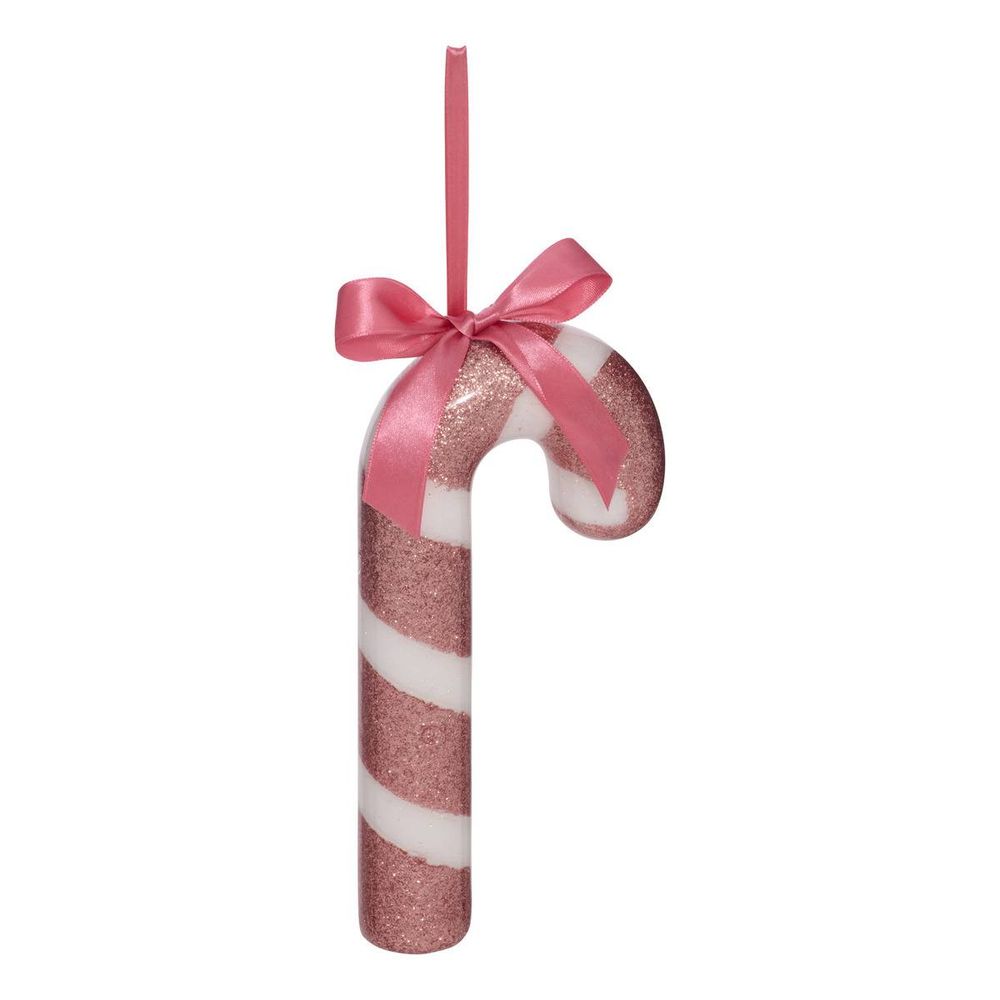 Suspension de sapin sucre d'orge en papier bicolore 19 cm