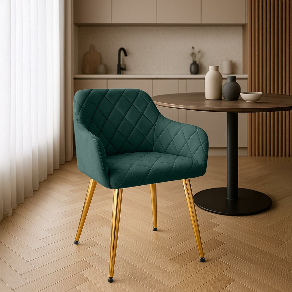 Chaise de salle à manger monett velours g