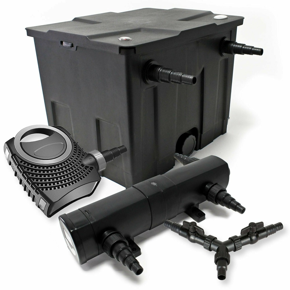 Kit de filtration de bassin 12000 litres 24 watts stérilisateur pompe 70 watts