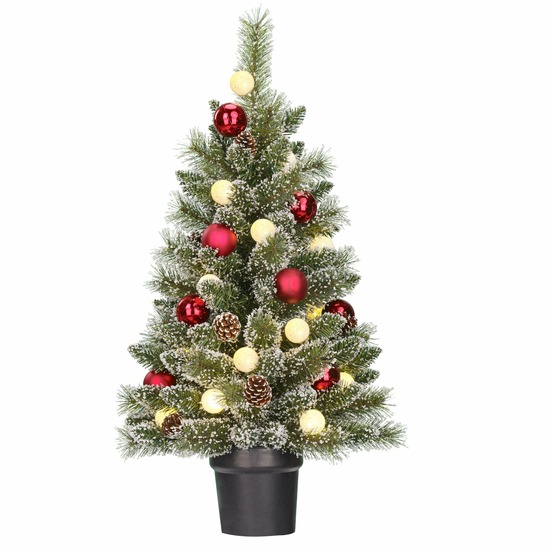 Black box trees - sapin de noël artificiel led en pot h90