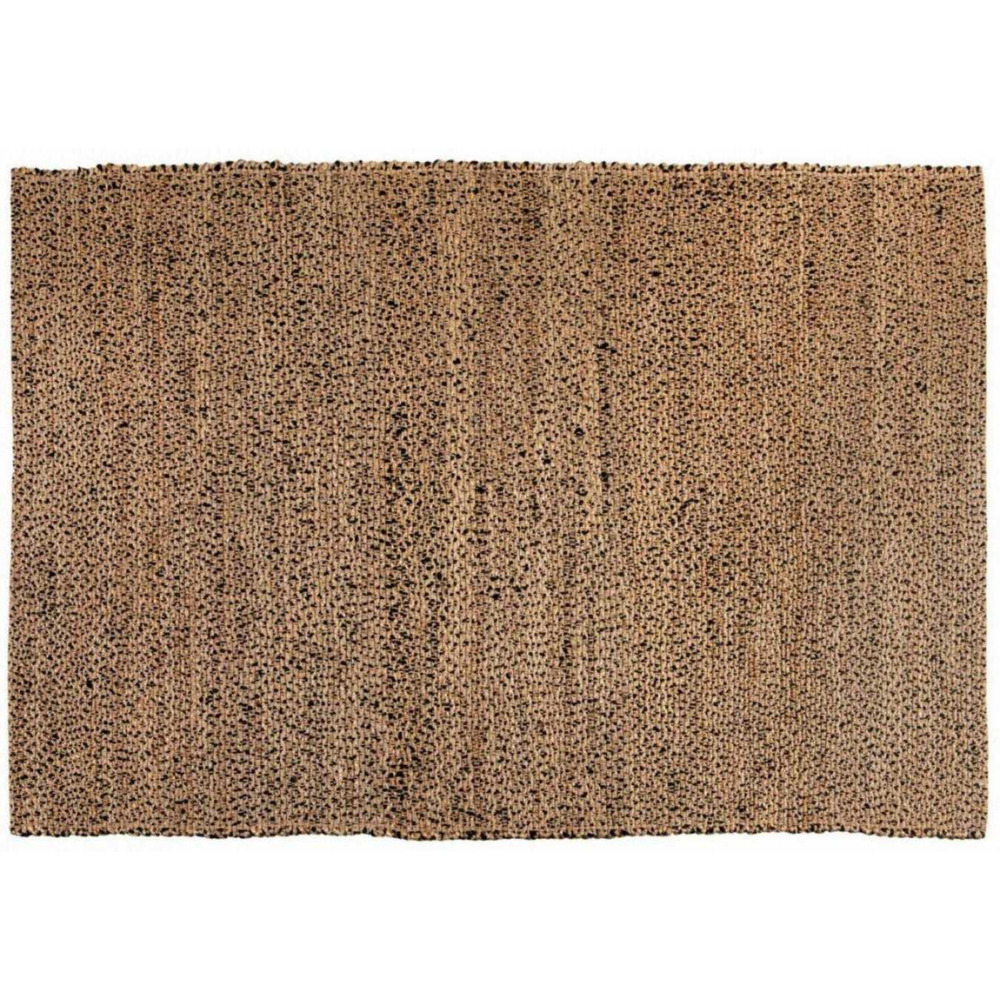 Tapis en jute et coton elliot carbone 120 x 170 cm