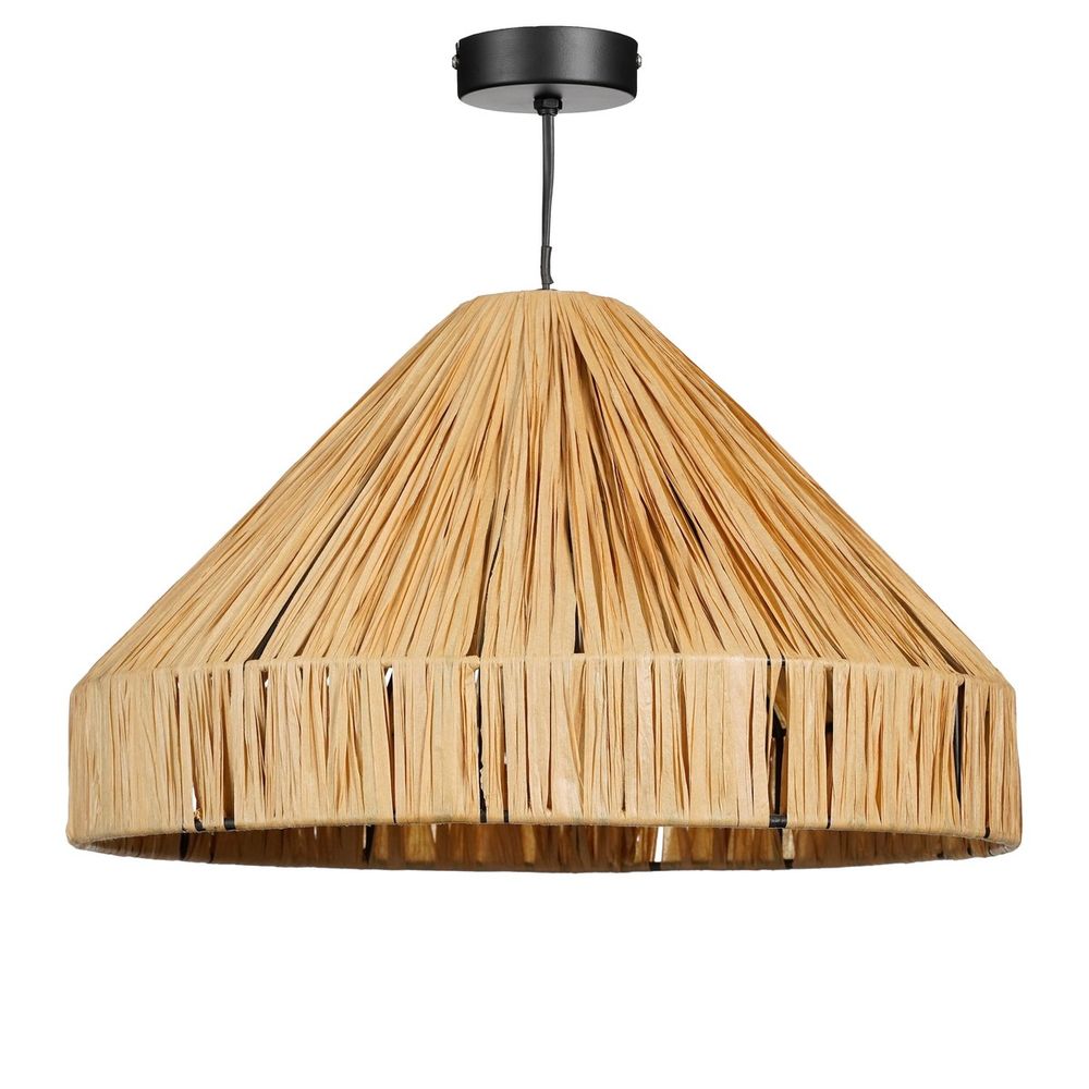 Mica decorations elisa lampe suspendue - h24 x ø40 cm - marron clair