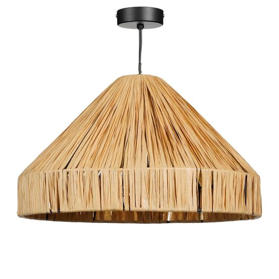 Mica decorations elisa lampe suspendue - h24 x ø40 cm - marron clair
