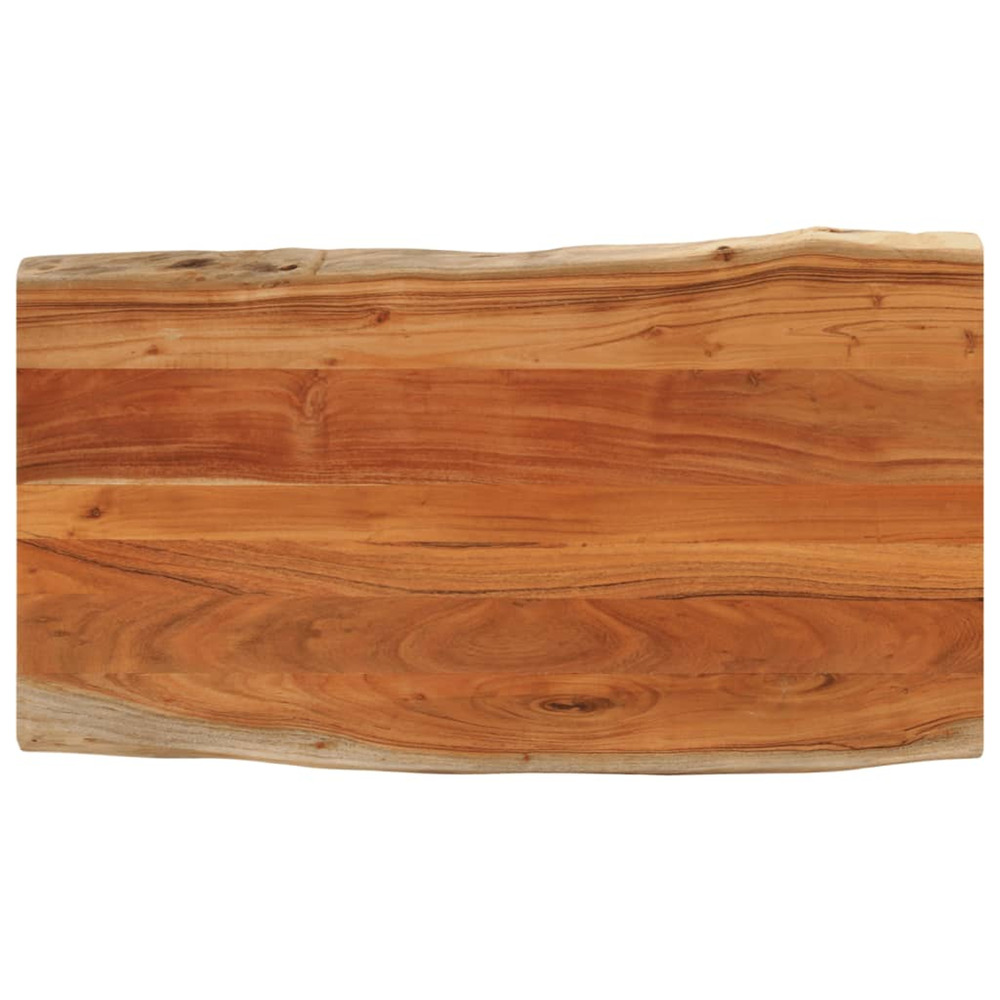 Dessus de table 120x60x3,8cm rectangulaire bois massif d'acacia