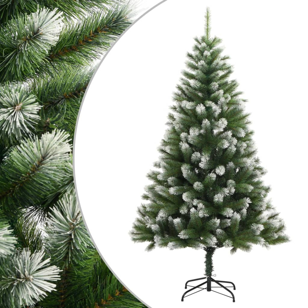 Sapin de noël artificiel à charnières avec neige floquée 180 cm