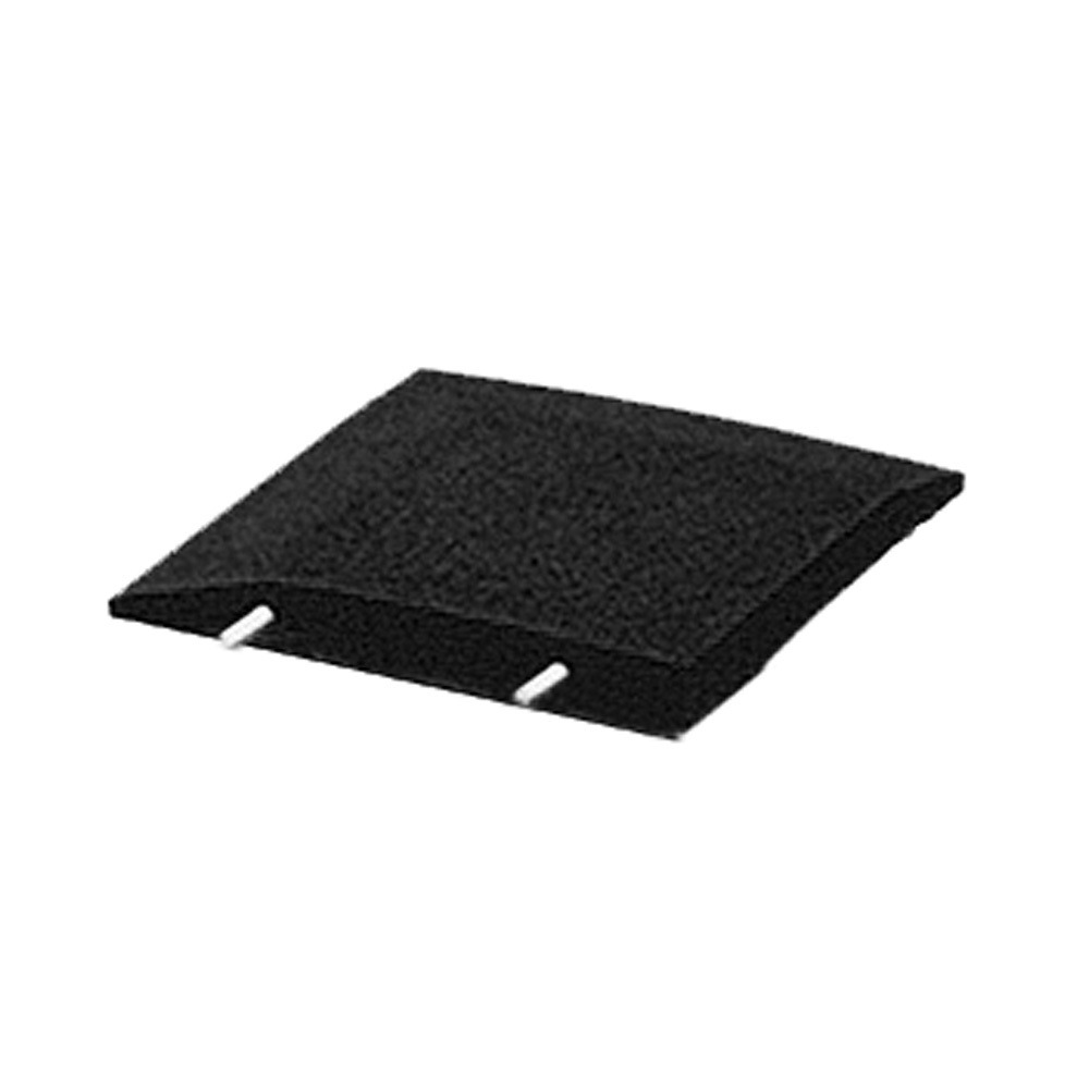 Pièce d'angle bande de blocage des chants en caoutchouc en forme de l - 40x40 cm - noir