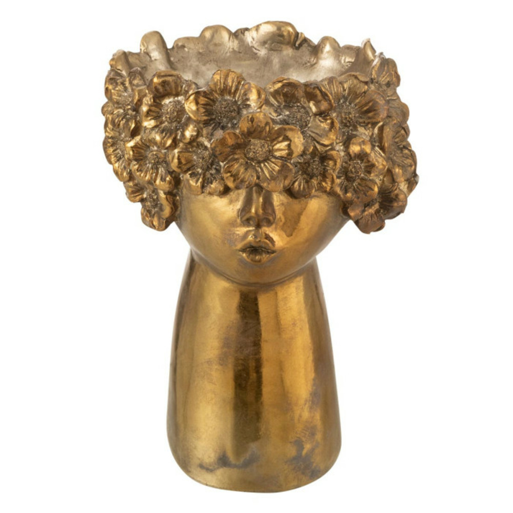 Cache-pot design visage 