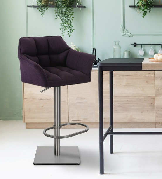 Tabouret de bar damaso e tissu