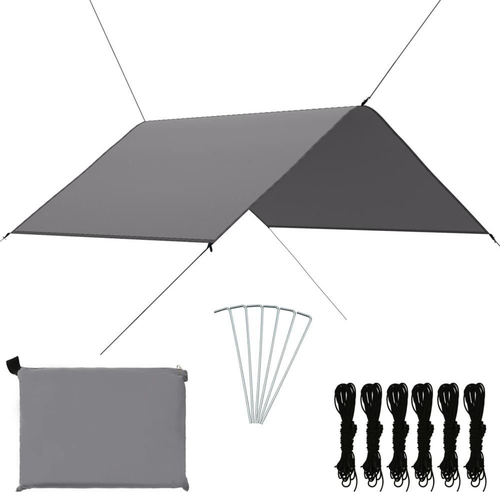 Bâche d'extérieur 3x2,85 m gris