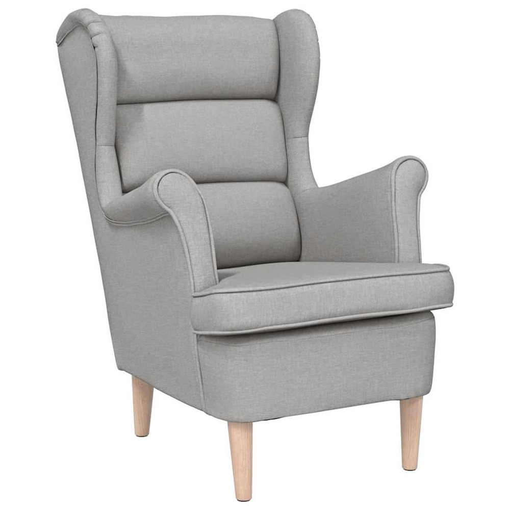 Fauteuil gris nuage 74x84x100 cm tissu