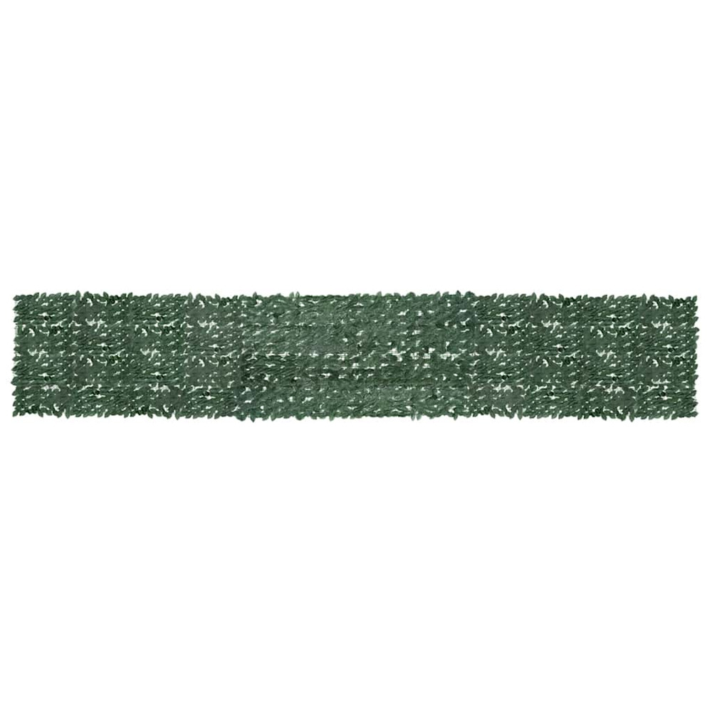 Écran de balcon avec feuilles vert foncé 600x100 cm