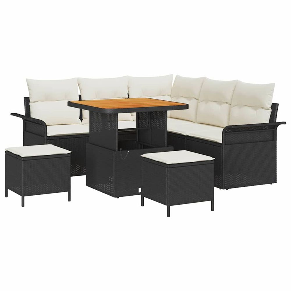 Ensemble de canapé de jardin 8 pc 7-nombre de places