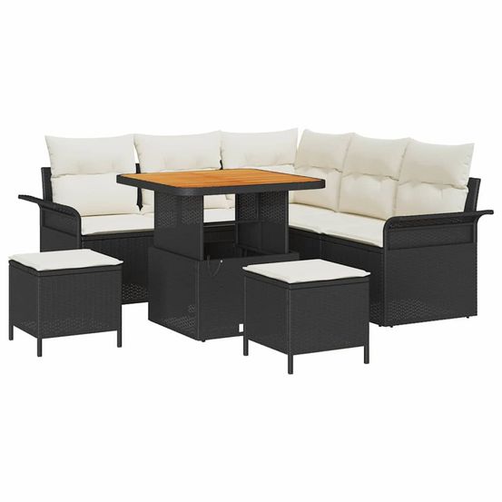 Ensemble de canapé de jardin 8 pc 7-nombre de places