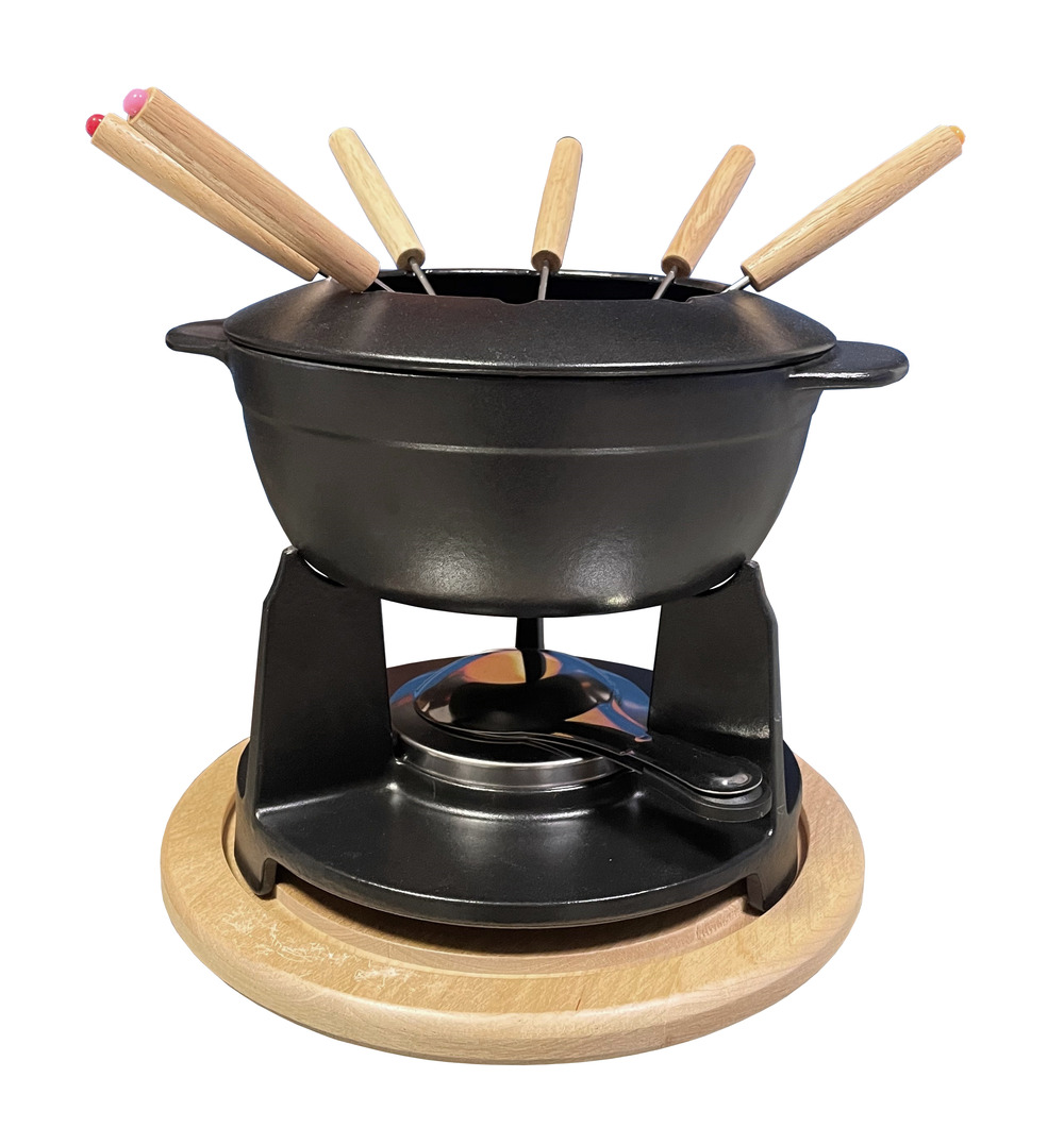 Service a fondue - noir mat - classic - baumalu