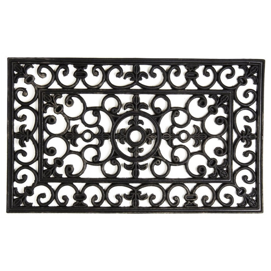 Paillasson noir en latex ostra