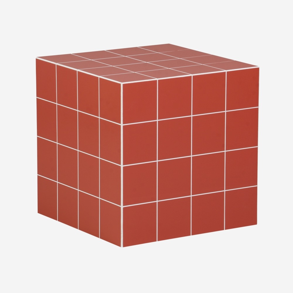 Table basse, table d'appoint cubique imitation carreaux de ciment 40x40cm - kubeeek