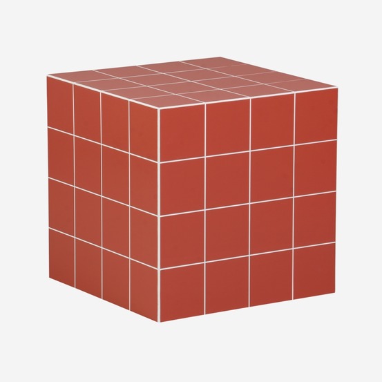 Table basse, table d'appoint cubique imitation carreaux de ciment 40x40cm - kubeeek