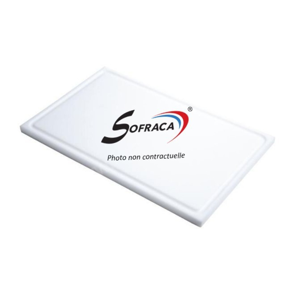 Planche de découpe en polyéthylène - 530 x 325 mm - sofraca