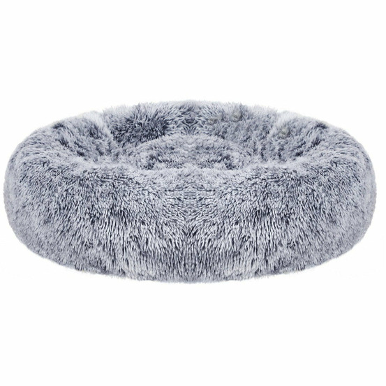 Panier pour chien lit pour chat tissu peluche 50 cm gris