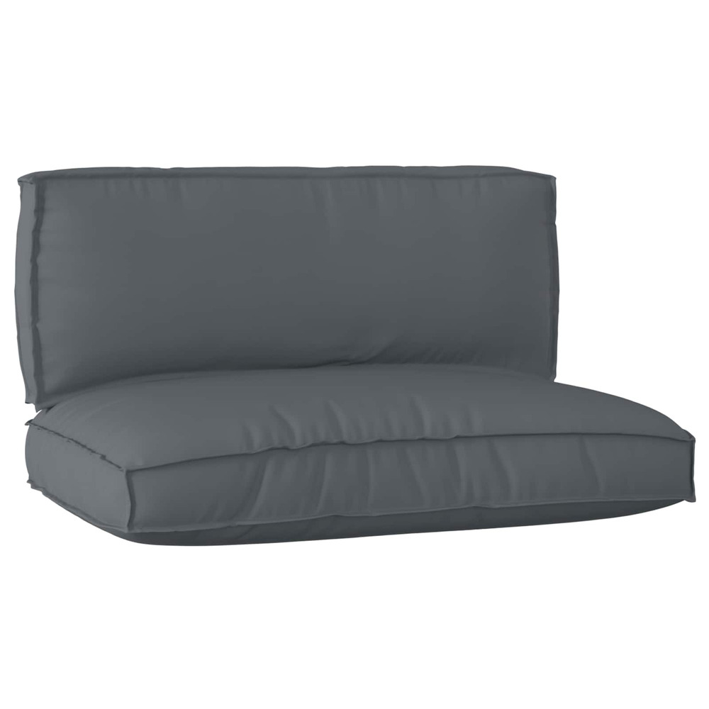 Set de coussins de palette 2 pcs anthracite tissu oxford