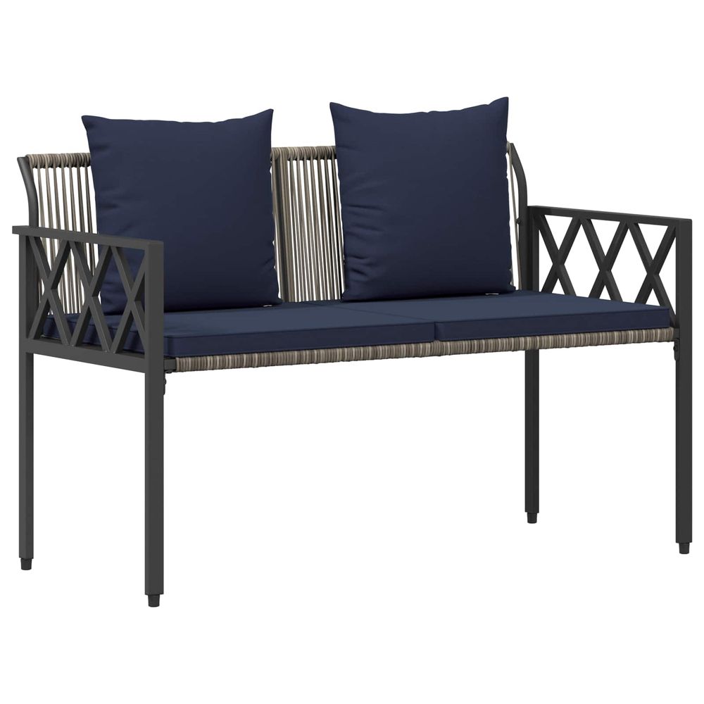 Bancs d'extérieur 2 -seater 116 x 56 x 75 cm polyrotin