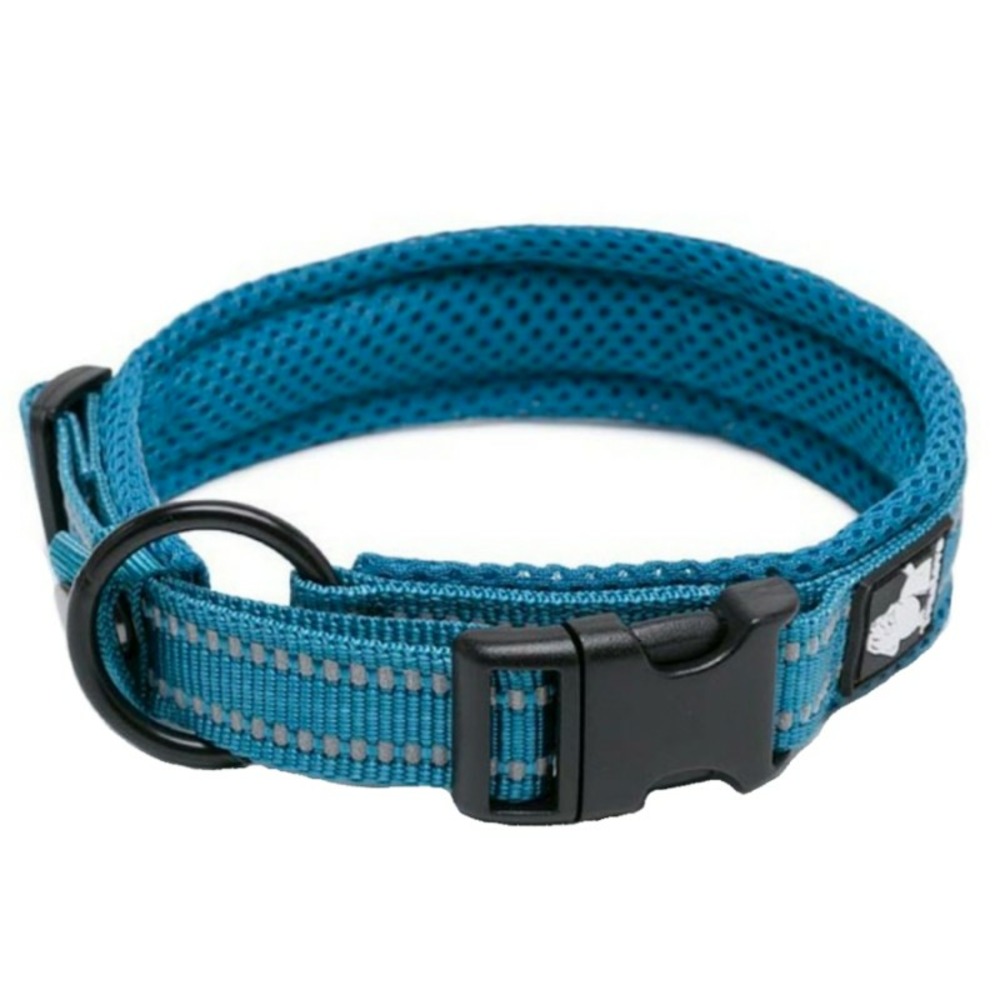 Collier chien flex - M : 40 - 45 cm - Bleu