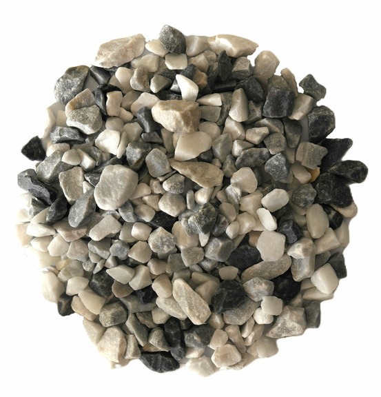 Gravillon concassé mixte marbre ice 8/12 en big bag d'1T