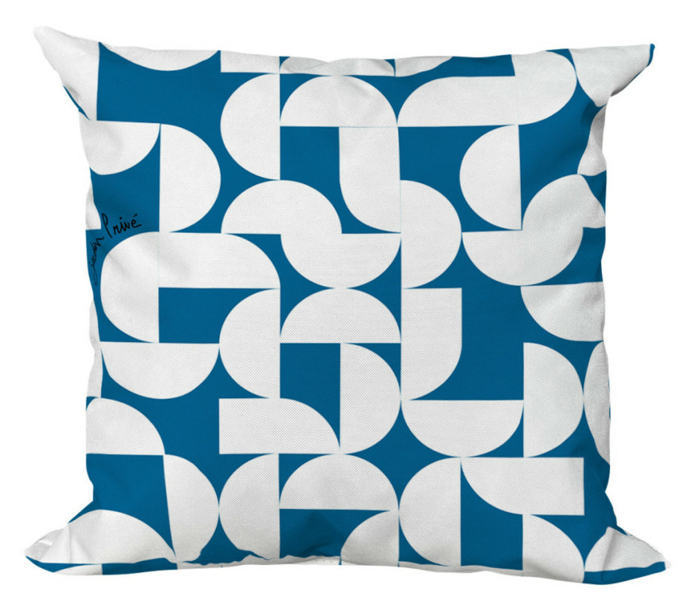 Lot de 2 coussins extérieur - 40x40x15 - eclypse mer