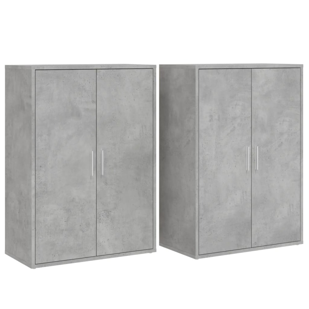 Buffet bahut commode armoire meuble de rangement organisateur cuisine salle de séjour salons lot de 2 60 x 31 x 84 cm bois d'