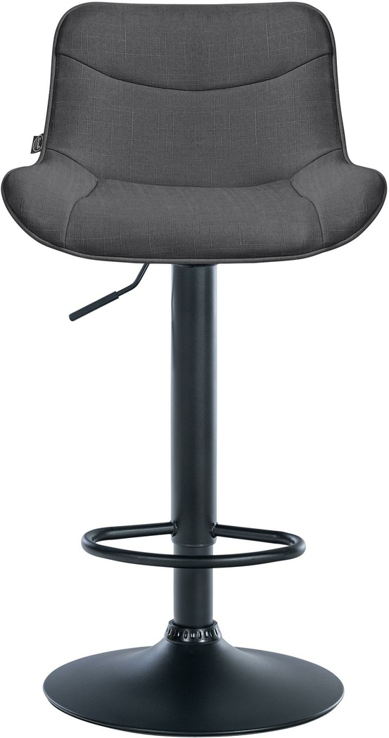 Tabouret de bar vonore tissu noir