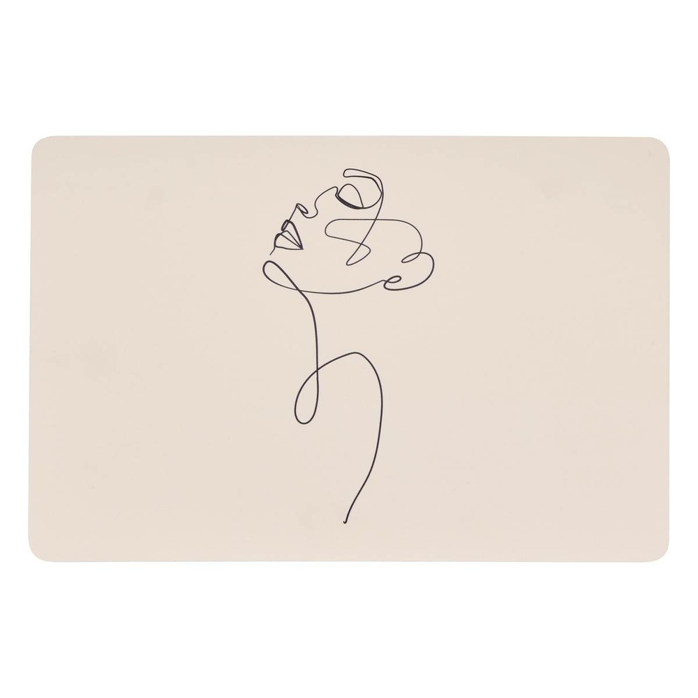 Set de table visage l45xp30xh0,2cm