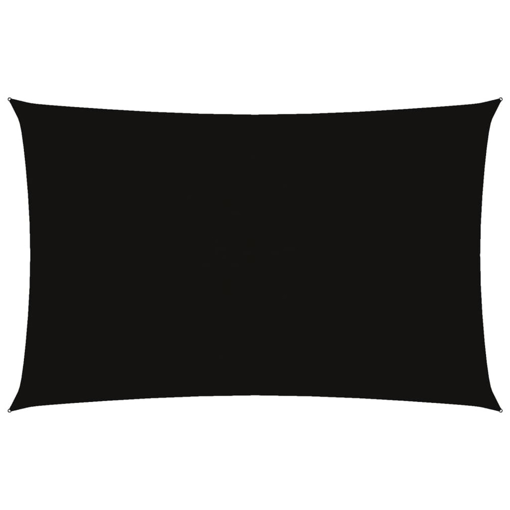 Voile de parasol tissu oxford rectangulaire 5x8 m noir