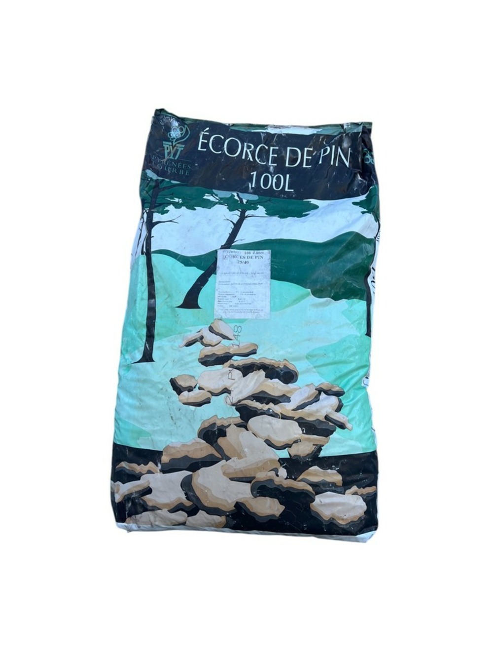 Écorce fraîche pin maritime ventilé de pin 25/40 sac de 100l