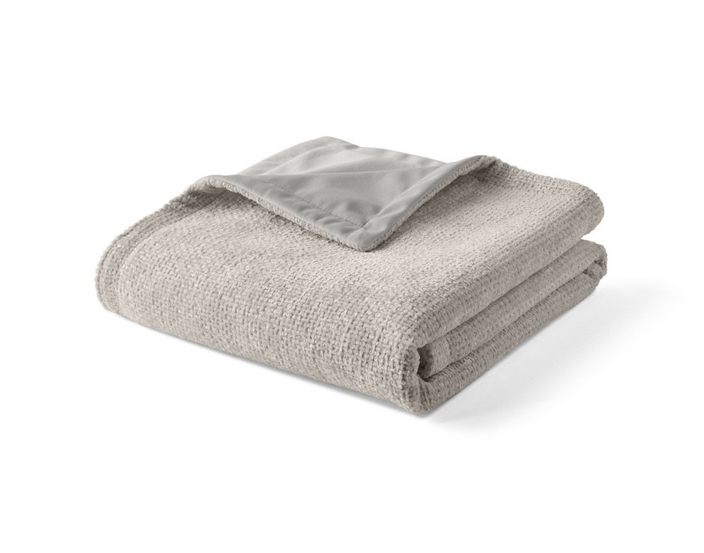 Paolo - plaid - 100x140 cm - en velours texturé et velours