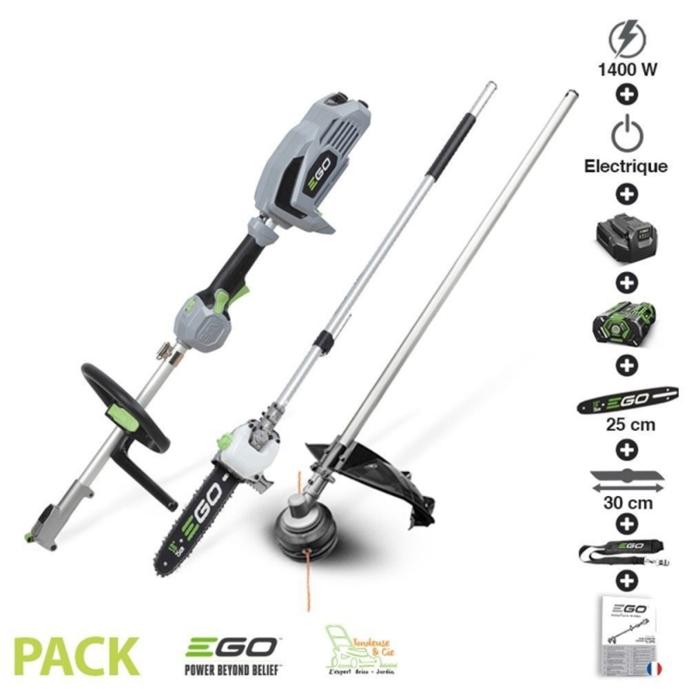 Pack coupe herbe élagage avec moteur électrique sans fil chargeur batterie 56v egopower